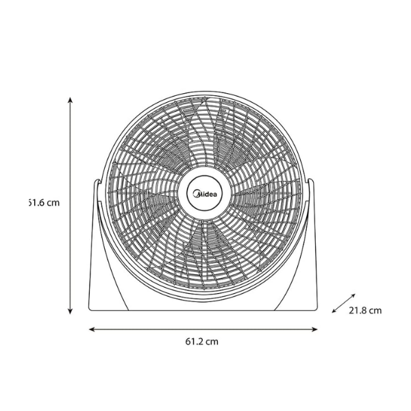 Ventiladores, Ventilador Midea Mod: FB50-17H 20" PISO - Imagen 6